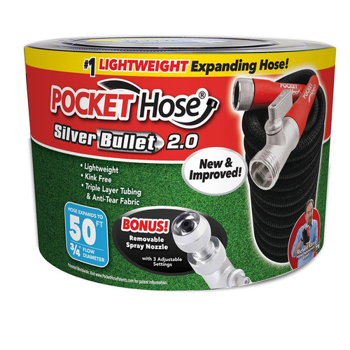 Pocket hose silver - silver, 50