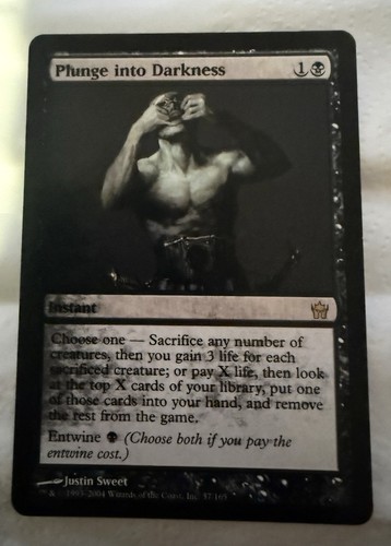 Mtg plunge into darkness - mtg, lp/nm